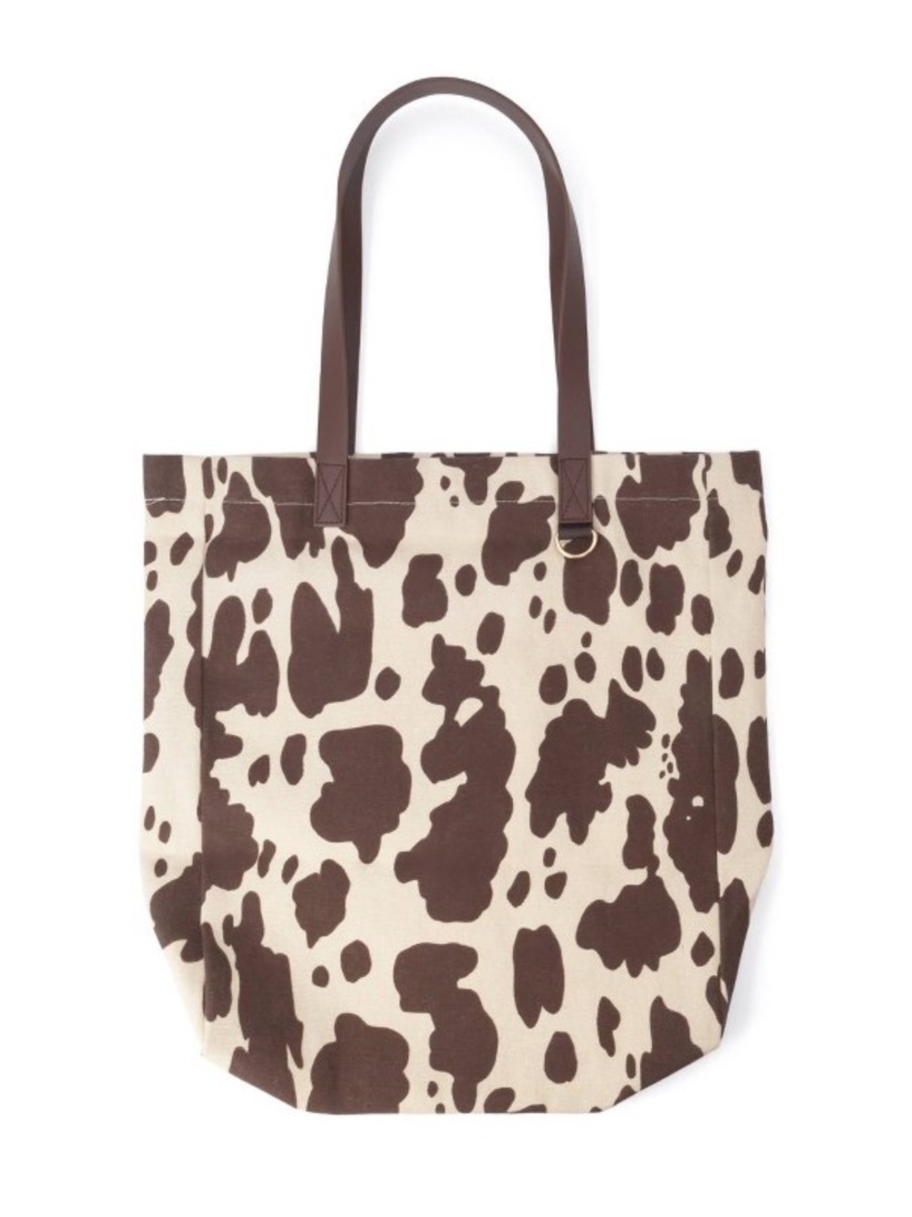 Viral Cow Print Canvas Tote Bag